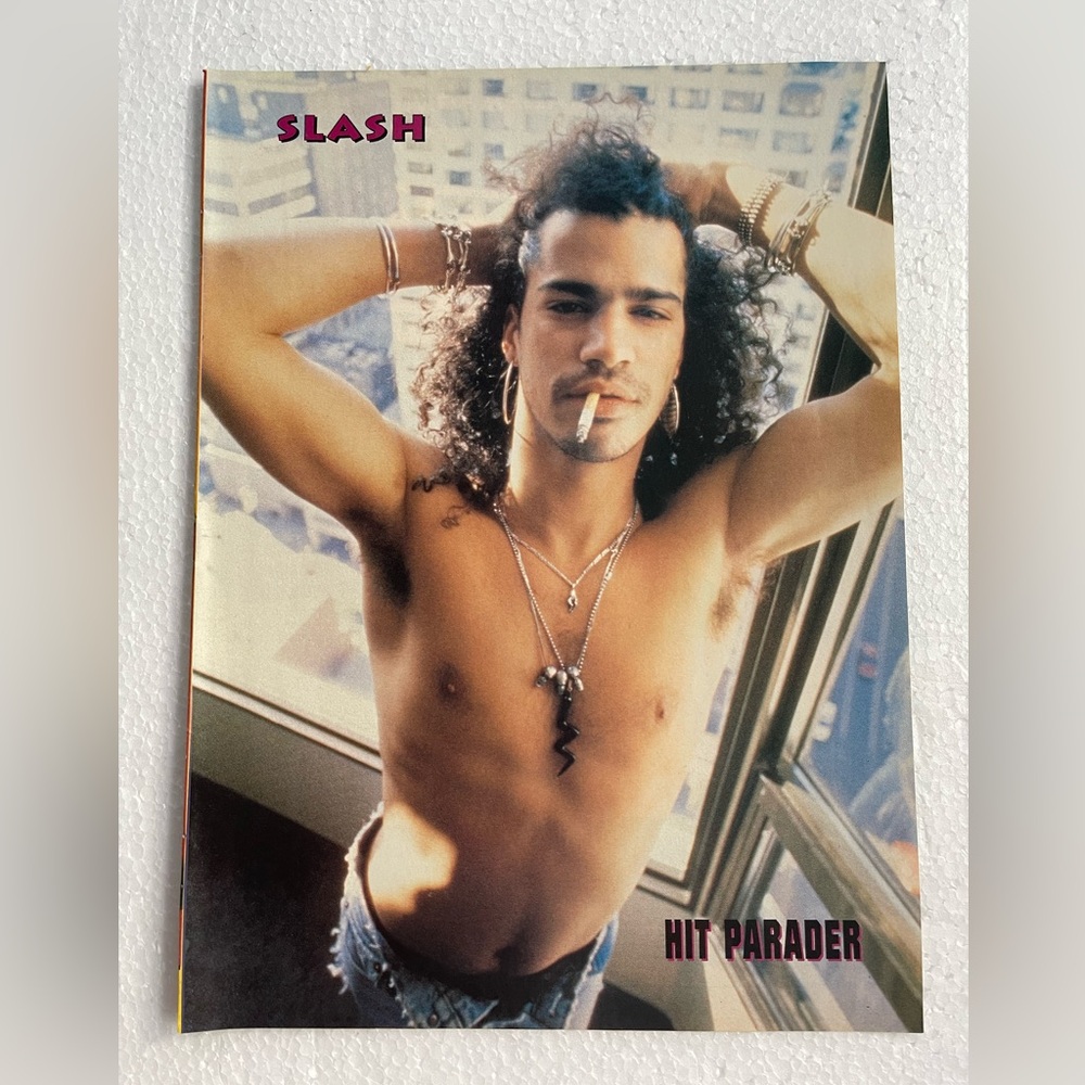 Hit Parader Magazine pinup of Slash
